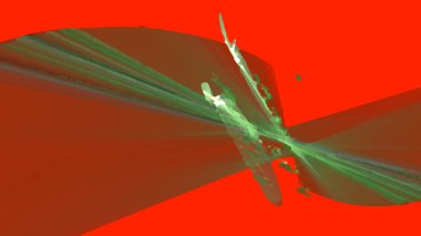 Fantezi kaotik renkli fraktal desen. Soyut Fraktal şekiller. 3D render resimde arka plan veya duvar kağıdı