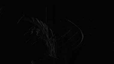 Fantezi kaotik renkli fraktal desen. Soyut Fraktal şekiller. 3D render resimde arka plan veya duvar kağıdı