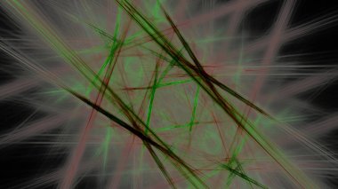 Fantezi kaotik renkli fraktal desen. Soyut Fraktal şekiller. 3D render resimde arka plan veya duvar kağıdı