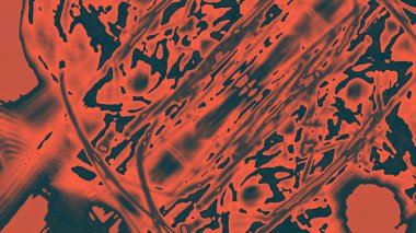 Fantezi kaotik renkli fraktal desen. Soyut Fraktal şekiller. 3D render resimde arka plan veya duvar kağıdı