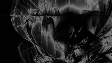 Fantezi kaotik renkli fraktal desen. Soyut Fraktal şekiller. 3D render resimde arka plan veya duvar kağıdı