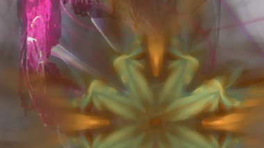 Fantezi kaotik renkli fraktal desen. Soyut Fraktal şekiller. 3D render resimde arka plan veya duvar kağıdı