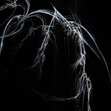 Fantezi kaotik renkli fraktal desen. Soyut Fraktal şekiller. 3D render resimde arka plan veya duvar kağıdı