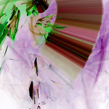 Fantezi kaotik renkli fraktal desen. Soyut Fraktal şekiller. 3D render resimde arka plan veya duvar kağıdı