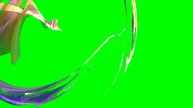 Fantezi kaotik renkli fraktal desen. Soyut Fraktal şekiller. 3D render resimde arka plan veya duvar kağıdı