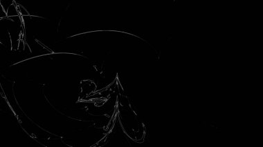 Fantezi kaotik renkli fraktal desen. Soyut Fraktal şekiller. 3D render resimde arka plan veya duvar kağıdı