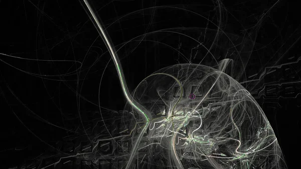 Fantasía caótica patrón fractal colorido. Formas fractales abstractas. Fondo de ilustración de representación 3D o fondo de pantalla — Foto de Stock