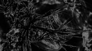 Fantezi kaotik renkli fraktal desen. Soyut Fraktal şekiller. 3D render resimde arka plan veya duvar kağıdı