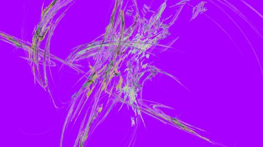 Fantezi kaotik renkli fraktal desen. Soyut Fraktal şekiller. 3D render resimde arka plan veya duvar kağıdı