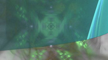 Fantezi kaotik renkli fraktal desen. Soyut Fraktal şekiller. 3D render resimde arka plan veya duvar kağıdı