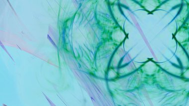 Fantezi kaotik renkli fraktal desen. Soyut Fraktal şekiller. 3D render resimde arka plan veya duvar kağıdı