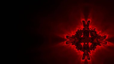 Fantezi kaotik renkli fraktal desen. Soyut Fraktal şekiller. 3D render resimde arka plan veya duvar kağıdı