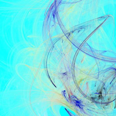 Fantezi kaotik renkli fraktal desen. Soyut Fraktal şekiller. 3D render resimde arka plan veya duvar kağıdı