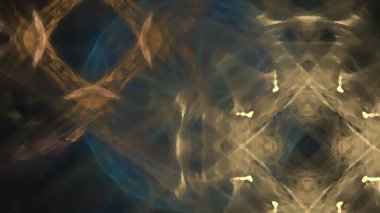 Fantezi kaotik renkli fraktal desen. Soyut Fraktal şekiller. 3D render resimde arka plan veya duvar kağıdı