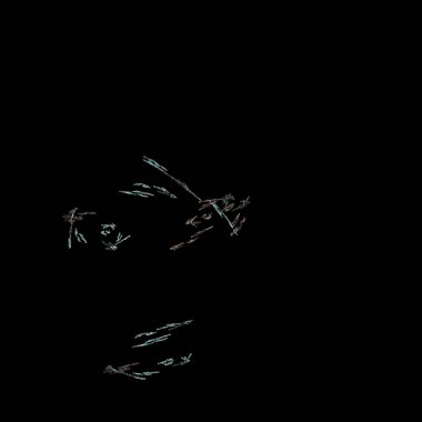 Fantezi kaotik renkli fraktal desen. Soyut Fraktal şekiller. 3D render resimde arka plan veya duvar kağıdı