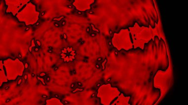 Fantezi kaotik renkli fraktal desen. Soyut Fraktal şekiller. 3D render resimde arka plan veya duvar kağıdı