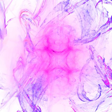 Fantezi kaotik renkli fraktal desen. Soyut Fraktal şekiller. 3D render resimde arka plan veya duvar kağıdı