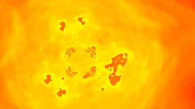 Fantezi kaotik renkli fraktal desen. Soyut Fraktal şekiller. 3D render resimde arka plan veya duvar kağıdı