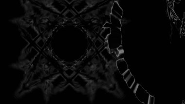 Fantezi kaotik renkli fraktal desen. Soyut Fraktal şekiller. 3D render resimde arka plan veya duvar kağıdı