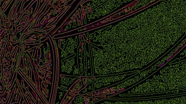 Fantezi kaotik renkli fraktal desen. Soyut Fraktal şekiller. 3D render resimde arka plan veya duvar kağıdı