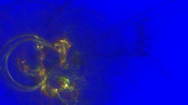 Fantezi kaotik renkli fraktal desen. Soyut Fraktal şekiller. 3D render resimde arka plan veya duvar kağıdı