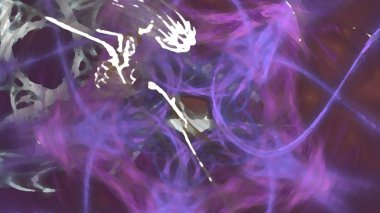 Fantezi kaotik renkli fraktal desen. Soyut Fraktal şekiller. 3D render resimde arka plan veya duvar kağıdı