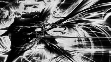 Fantezi kaotik renkli fraktal desen. Soyut Fraktal şekiller. 3D render resimde arka plan veya duvar kağıdı