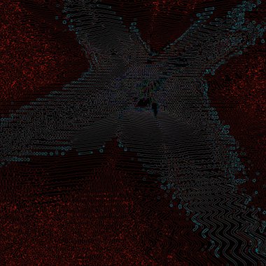 Fantezi kaotik renkli fraktal desen. Soyut Fraktal şekiller. 3D render resimde arka plan veya duvar kağıdı