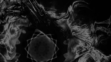 Fantezi kaotik renkli fraktal desen. Soyut Fraktal şekiller. 3D render resimde arka plan veya duvar kağıdı