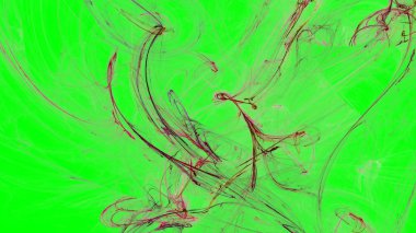 Fantezi kaotik renkli fraktal desen. Soyut Fraktal şekiller. 3D render resimde arka plan veya duvar kağıdı