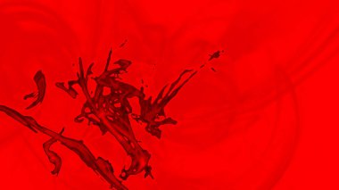 Fantezi kaotik renkli fraktal desen. Soyut Fraktal şekiller. 3D render resimde arka plan veya duvar kağıdı