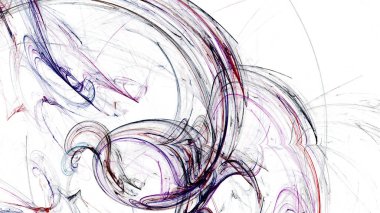 Fantezi kaotik renkli fraktal desen. Soyut Fraktal şekiller. 3D render resimde arka plan veya duvar kağıdı