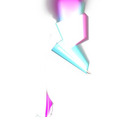 Fantezi kaotik renkli fraktal desen. Soyut Fraktal şekiller. 3D render resimde arka plan veya duvar kağıdı