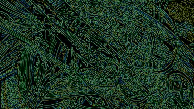 Fantezi kaotik renkli fraktal desen. Soyut Fraktal şekiller. 3D render resimde arka plan veya duvar kağıdı