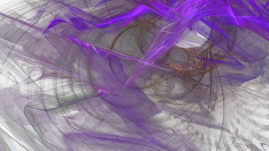 Fantezi kaotik renkli fraktal desen. Soyut Fraktal şekiller. 3D render resimde arka plan veya duvar kağıdı