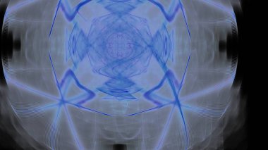 Fantezi kaotik renkli fraktal desen. Soyut Fraktal şekiller. 3D render resimde arka plan veya duvar kağıdı