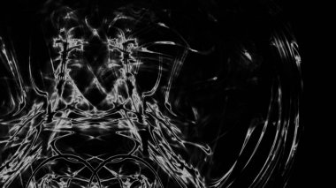 Fantezi kaotik renkli fraktal desen. Soyut Fraktal şekiller. 3D render resimde arka plan veya duvar kağıdı