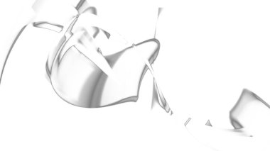 Fantezi kaotik renkli fraktal desen. Soyut Fraktal şekiller. 3D render resimde arka plan veya duvar kağıdı