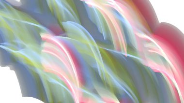 Fantezi kaotik renkli fraktal desen. Soyut Fraktal şekiller. 3D render resimde arka plan veya duvar kağıdı