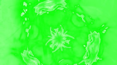 Fantezi kaotik renkli fraktal desen. Soyut Fraktal şekiller. 3D render resimde arka plan veya duvar kağıdı