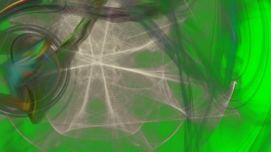 Fantezi kaotik renkli fraktal desen. Soyut Fraktal şekiller. 3D render resimde arka plan veya duvar kağıdı