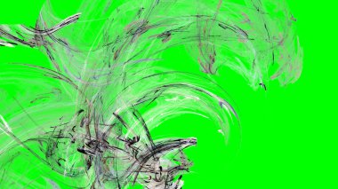 Fantezi kaotik renkli fraktal desen. Soyut Fraktal şekiller. 3D render resimde arka plan veya duvar kağıdı