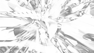 Fantezi kaotik renkli fraktal desen. Soyut Fraktal şekiller. 3D render resimde arka plan veya duvar kağıdı