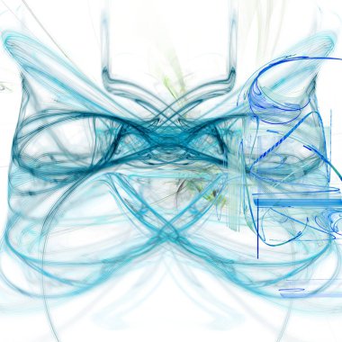 Fantezi kaotik renkli fraktal desen. Soyut Fraktal şekiller. 3D render resimde arka plan veya duvar kağıdı