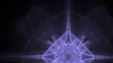 Fantezi kaotik renkli fraktal desen. Soyut Fraktal şekiller. 3D render resimde arka plan veya duvar kağıdı