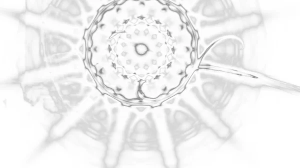 幻想中混乱的五颜六色的分形图案。抽象分形形状。3d 渲染插图背景或壁纸 — 图库照片