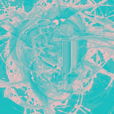 Fantezi kaotik renkli fraktal desen. Soyut Fraktal şekiller. 3D render resimde arka plan veya duvar kağıdı