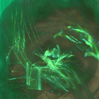 Fantezi kaotik renkli fraktal desen. Soyut Fraktal şekiller. 3D render resimde arka plan veya duvar kağıdı