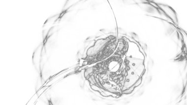 Fantezi kaotik renkli fraktal desen. Soyut Fraktal şekiller. 3D render resimde arka plan veya duvar kağıdı