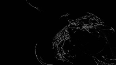 Fantezi kaotik renkli fraktal desen. Soyut Fraktal şekiller. 3D render resimde arka plan veya duvar kağıdı